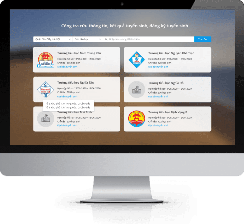 Tuyển sinh trực tuyến qua mạng
